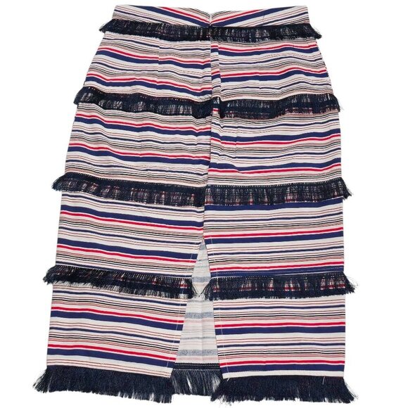 L’Atiste Striped Fringe Skirt Set w/ Bandeau Top & Back Slit – NWT – Size S - Picture 10 of 16